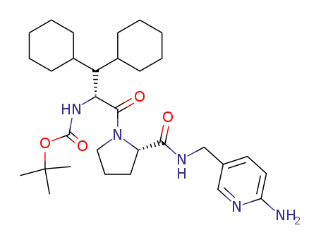 ((R)-1-{(S)-2-[(6-Amino-pyridin-3-ylmethyl)-carbamoyl]-pyrrolidine-1-carbonyl}-2,2-dicyclohexyl-ethyl)-carbamic acid tert-butyl ester