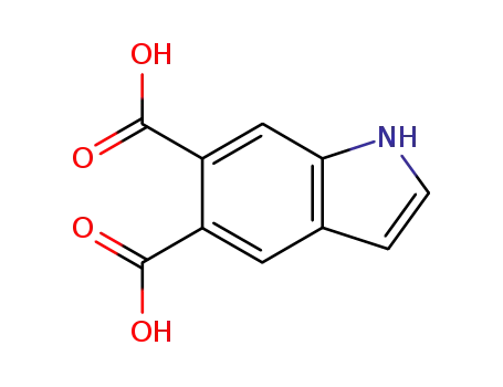 Molecular Structure of 167993-09-1 (indole-5,6-dicarboxylic acid)