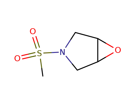 Molecular Structure of 185423-66-9 (3-(Methylsulfonyl)-6-oxa-3-azabicyclo[3.1.0]hexane)