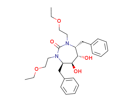 (4R,5S,6S,7R)-4,7-DIBENZYL-1,3-BIS(2-ETHOXYETHYL)-5,6-DIHYDROXY-1,3-DI AZEPAN-2-ONECAS