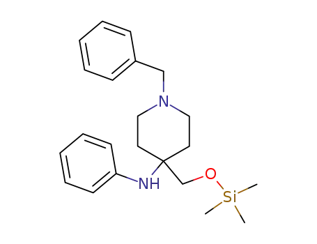 N-Benzyl-4-<<(trimethylsilyl)oxy>methyl>-4-anilinopiperidine