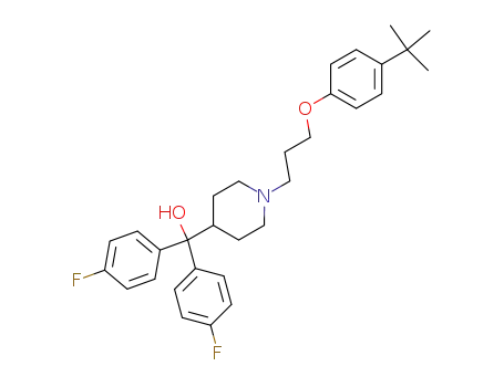 1-[3-[4-(1,1-dimethylethyl)phenoxy]propyl]-α,α-bis(4-fluorophenyl)-4-piperidinemethanol