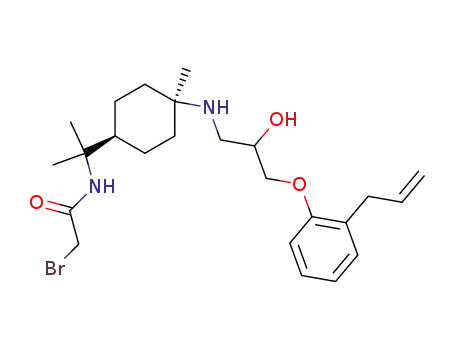 Molecular Structure of 82870-40-4 (bromoacetylalprenololmenthane)