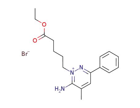 1(6H)-Pyridazinepentanoic acid, 6-imino-5-methyl-3-phenyl-, ethyl
ester, monohydrobromide