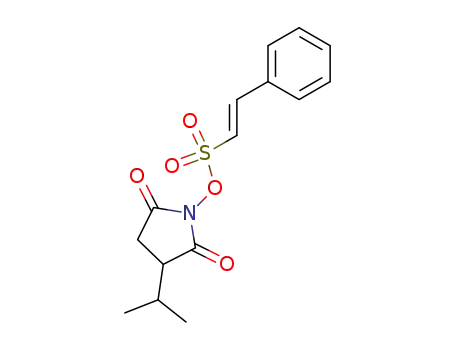 Molecular Structure of 121757-10-6 (3-isopropyl-N-[(trans-styrylsulfonyl)oxy]succinimide)