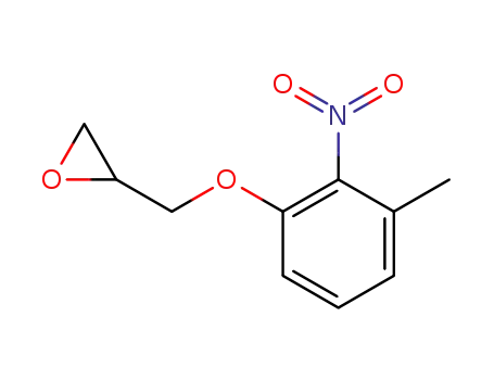 Molecular Structure of 67823-49-8 (3-methyl-2-nitro-1-(2,3-epoxypropoxy)benzene)