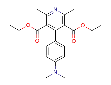 Molecular Structure of 53338-49-1 (diethyl 4-[4-(dimethylamino)phenyl]-2,6-dimethylpyridine-3,5-dicarboxylate)