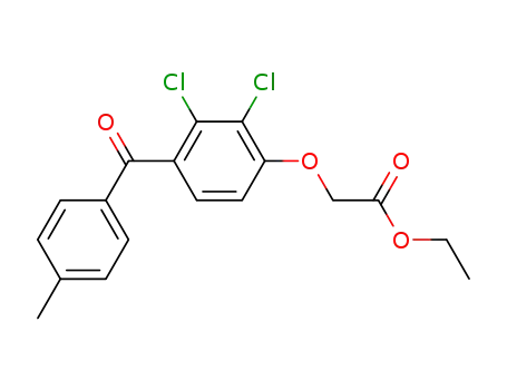 Acetic acid, [2,3-dichloro-4-(4-methylbenzoyl)phenoxy]-, ethyl ester