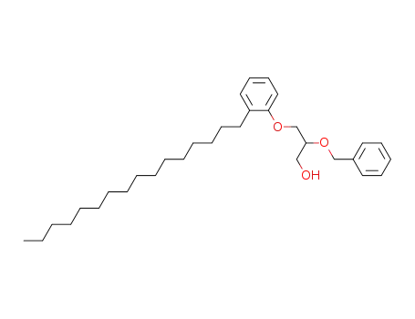 Molecular Structure of 90857-87-7 (1-Propanol, 3-(2-hexadecylphenoxy)-2-(phenylmethoxy)-)