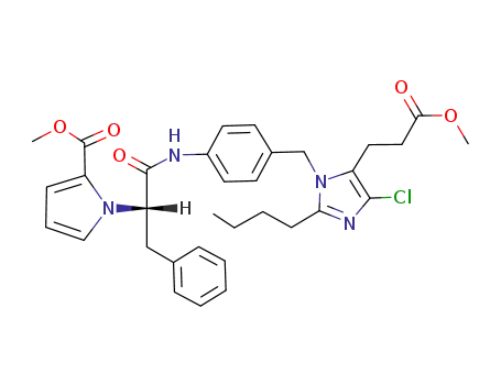 (S) Methyl 2-butyl-5-chloro-3-[[4-[[2-[2(methoxycarbonyl)-1H-pyrrol-1-yl]-1-oxo-3-phenylpropyl]amino]phenyl]methyl]-3H-imidazole-4-propanoate