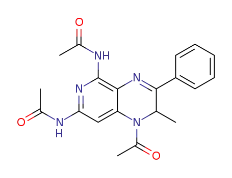 1-acetyl-5,7-diacetamido-1,2-dihydro-2-methyl-3-phenylpyrido[3,4-b]pyrazine
