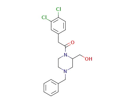 1-<(3,4-dichlorophenyl)acetyl>-4-(phenylmethyl)-2-piperazinemethanol