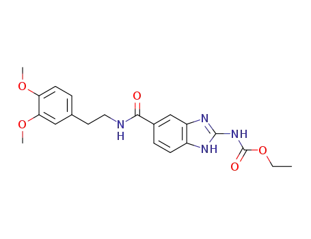 Carbamic acid,
[5-[[[2-(3,4-dimethoxyphenyl)ethyl]amino]carbonyl]-1H-benzimidazol-2-yl
]-, ethyl ester