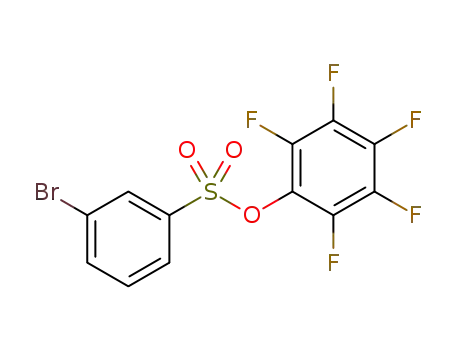 Molecular Structure of 886503-34-0 (PENTAFLUOROPHENYL 3-BROMO-BENZENESULFONATE)