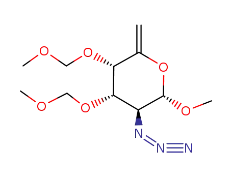 Methyl 2-azido-2,6-dideoxy-3,4-bis-O-(methoxymethyl)-α-D-arabino-5-enopyranoside