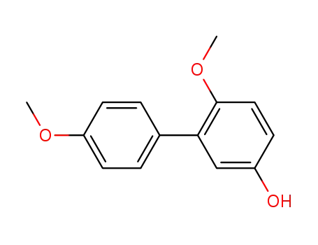 Molecular Structure of 103594-25-8 ([1,1-Biphenyl]-3-ol,4,6-dimethoxy-(9CI))