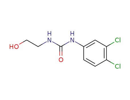 Molecular Structure of 15145-34-3 (1-(3,4-dichlorophenyl)-3-(2-hydroxyethyl)urea)
