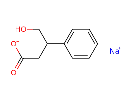 Molecular Structure of 40951-19-7 (sodium 4-hydroxy-3-phenylbutanoate)