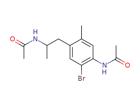N-[2-(4-Acetylamino-5-bromo-2-methyl-phenyl)-1-methyl-ethyl]-acetamide