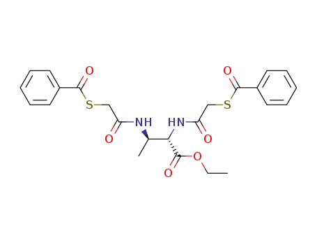 ethyl 2,3-bis<(benzoylthio)acetamido>butanoate