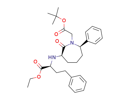 (S)-2-((3R,7R)-1-tert-Butoxycarbonylmethyl-2-oxo-7-phenyl-azepan-3-ylamino)-4-phenyl-butyric acid ethyl ester