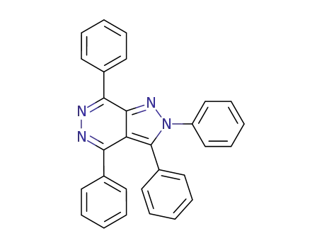 Molecular Structure of 59349-08-5 (2H-Pyrazolo[3,4-d]pyridazine, 2,3,4,7-tetraphenyl-)