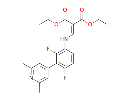 diethyl <<<3-(2,6-dimethyl-4-pyridinyl)-2,4-difluorophenyl>amino>methylene>propanedioate