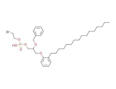 Phosphoric acid, mono(2-bromoethyl)
mono[3-(2-hexadecylphenoxy)-2-(phenylmethoxy)propyl] ester