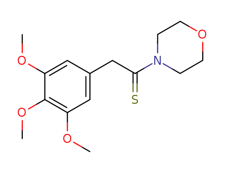 Molecular Structure of 64039-00-5 (4-[(3,4,5-Trimethoxyphenyl)thioacetyl]morpholine)