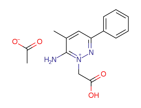 1(6H)-Pyridazineacetic acid, 6-imino-5-methyl-3-phenyl-