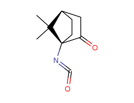 Molecular Structure of 137329-22-7 (Bicyclo[2.2.1]heptan-2-one, 1-isocyanato-7,7-dimethyl-, (1S)-)