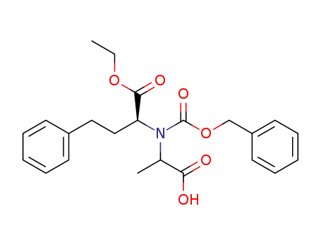 Molecular Structure of 97998-66-8 (N-<1(S)-(ethoxycarbonyl)-3-phenylpropyl>-(RS)-carbobenzyloxyalanine)