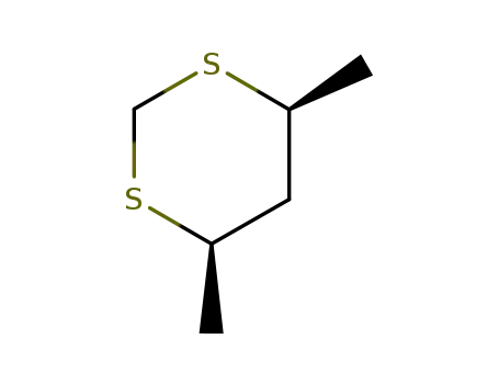 Molecular Structure of 22452-23-9 (1,3-Dithiane, 4,6-dimethyl-, (4R,6S)-rel-)