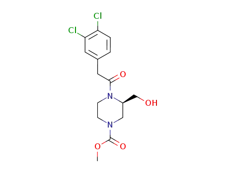 (R)-methyl 4-<(3,4-dichlorophenyl)acetyl>-3-(hydroxymethyl)-1-piperazinecarboxylate