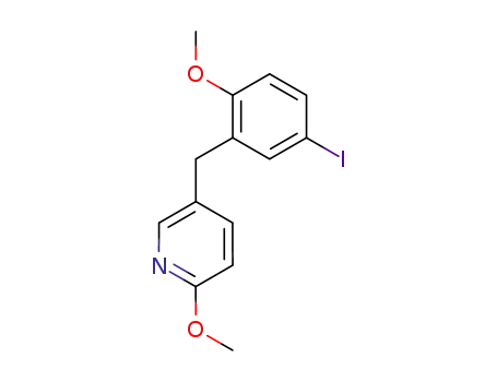 5-[(5-Iodo-2-methoxyphenyl)methyl]-2-methoxypyridine