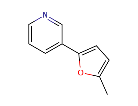 Molecular Structure of 62642-11-9 (Pyridine, 3-(5-methyl-2-furanyl)-)