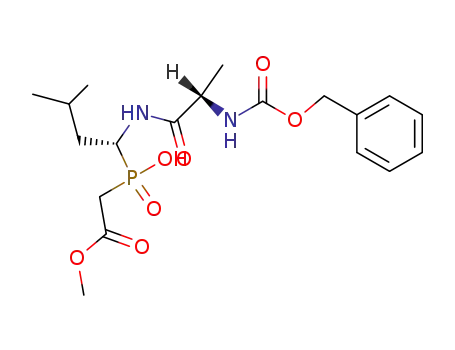 2-<hydroxy<1(R)-<N-<(benzyloxycarbonyl)-L-alanyl>amino>-3-methylbutyl>phosphinyl>acetic acid methyl ester