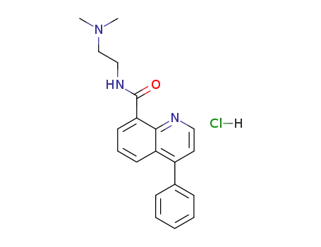 N-[2-(dimethylamino)ethyl]-4-phenylquinoline-8-carboxamide hydrochloride (1:1)