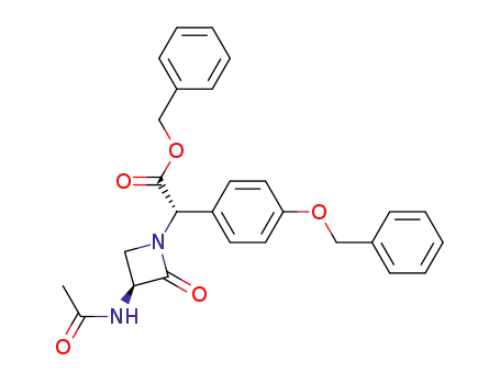 Molecular Structure of 75986-12-8 ((+/-)-epi-benzyl 3-acetylamino-O-benzylnocardicinate)