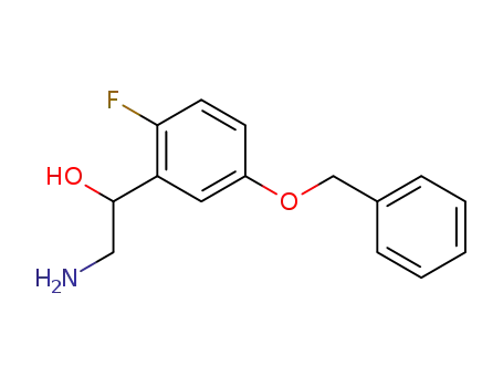 Benzeneethanamine, 5-benzyloxy-2-fluoro-beta-hydroxy-