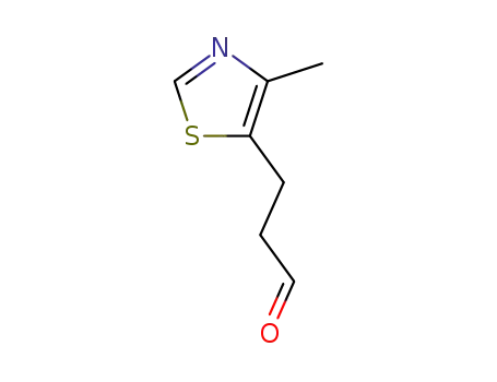 Molecular Structure of 165685-93-8 (5-Thiazolepropanal,  4-methyl-)
