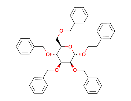(2R,3R,4S,5S,6S)-3,4,5-tris(benzyloxy)-2-((benzyloxy)methyl)-6-phenethoxytetrahydro-2H-pyran