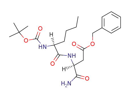 Molecular Structure of 94236-49-4 (Boc-L-Nle-L-Asp(Bzl)-NH<sub>2</sub>)