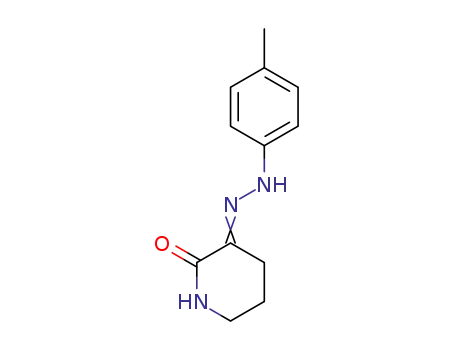 Molecular Structure of 3464-81-1 (TETRAHYDRO-2,3-PYRIDINEDIONE 3-[N-(4-METHYLPHENYL)HYDRAZONE])