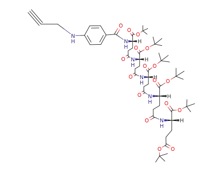 Molecular Structure of 117559-47-4 (hexa-tert-butyl N-<N-<N-<N-<N-<4-(prop-2-ynylamino)benzoyl>-L-γ-glutamyl>-L-γ-glutamyl>-L-γ-glutamyl>-L-γ-glutamyl>-L-glutamate)