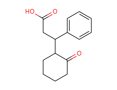 Molecular Structure of 16022-18-7 (Benzenepropanoic acid, b-(2-oxocyclohexyl)-)