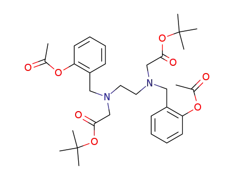 Molecular Structure of 102212-17-9 (((2-Acetoxy-benzyl)-{2-[(2-acetoxy-benzyl)-tert-butoxycarbonylmethyl-amino]-ethyl}-amino)-acetic acid tert-butyl ester)