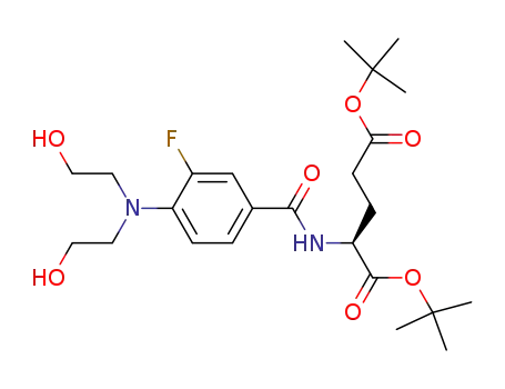 di-tert-butyl <3-fluoro-4-<bis(2-hydroxyethyl)amino>benzoyl>-L-glutamate