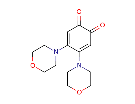 Molecular Structure of 4608-10-0 (3,5-cyclohexadiene-1,2-dione, 4,5-di-4-morpholinyl-)