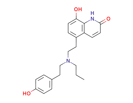 2(1H)-Quinolinone,
8-hydroxy-5-[2-[[2-(4-hydroxyphenyl)ethyl]propylamino]ethyl]-
